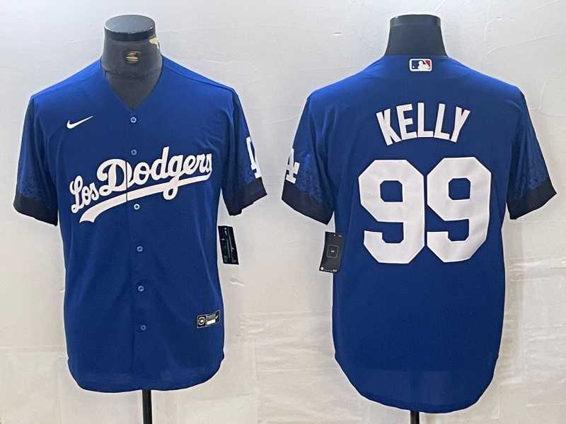 Men's Los Angeles Dodgers #99 Joe Kelly Blue 2021 City Connect Cool Base Stitched Jersey,We sell and wholesale Men's Los Angeles Dodgers #99 Joe Kelly Blue 2021 City Connect Cool Base Stitched Jersey on line form chian!